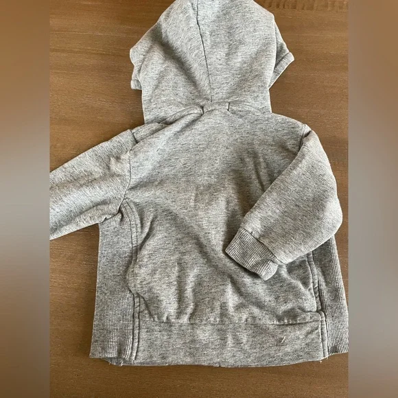 Miles Baby Zipper Hoodie in Heather Gray Size 9M - Picture 4 of 5